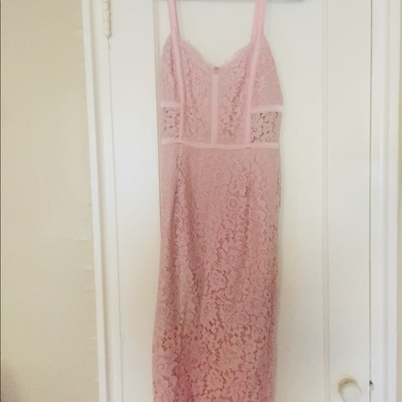 Express Dresses & Skirts - Light pink, lacy dress from express size 6.